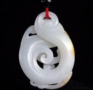 白玉寄卖，白玉龙挂件