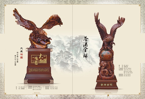 西安鹰摆件 西安大展宏图摆件 西安鹰摆件定做