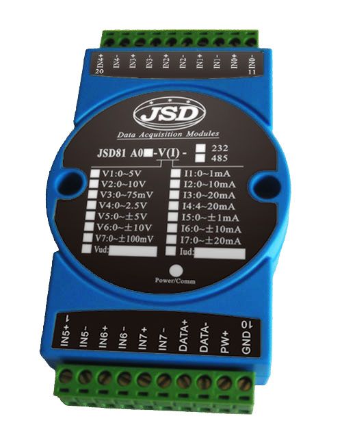 A/D D/A转换器 RS232/RS485数据通讯接口模块